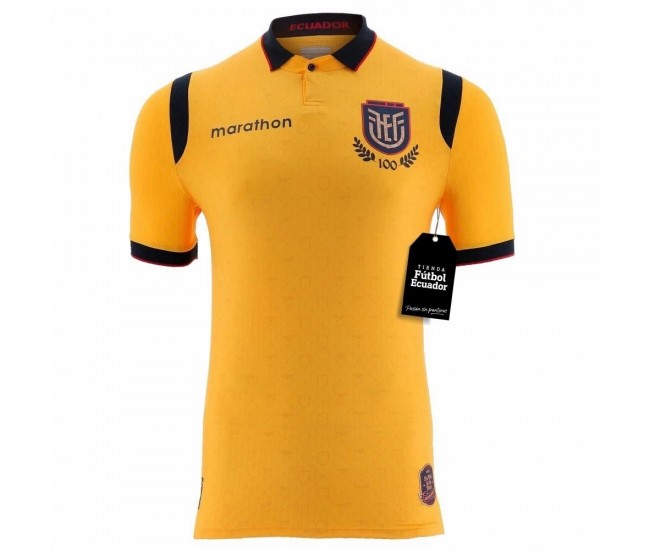 Ecuador World Cup 2026 Adult Home Centenary Soccer Jersey